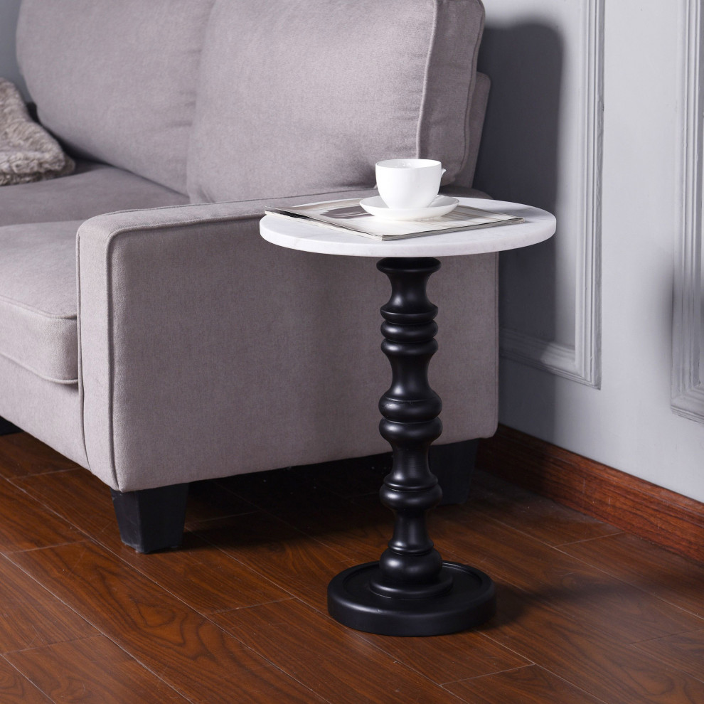 Blake Pedestal Table   Traditional   Side Tables And End Tables   by StyleCraft  Houzz