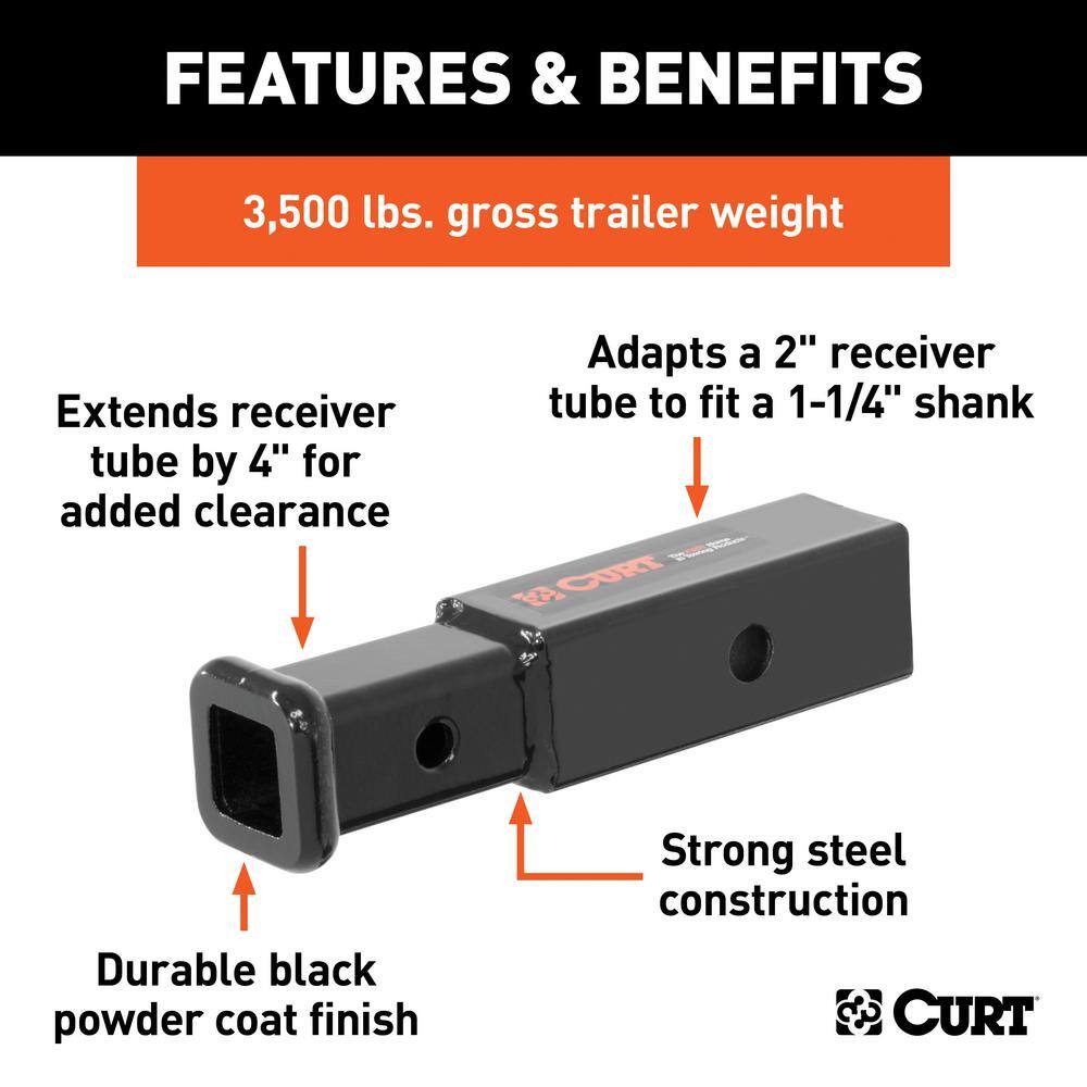 CURT Receiver Tube Adapter (2