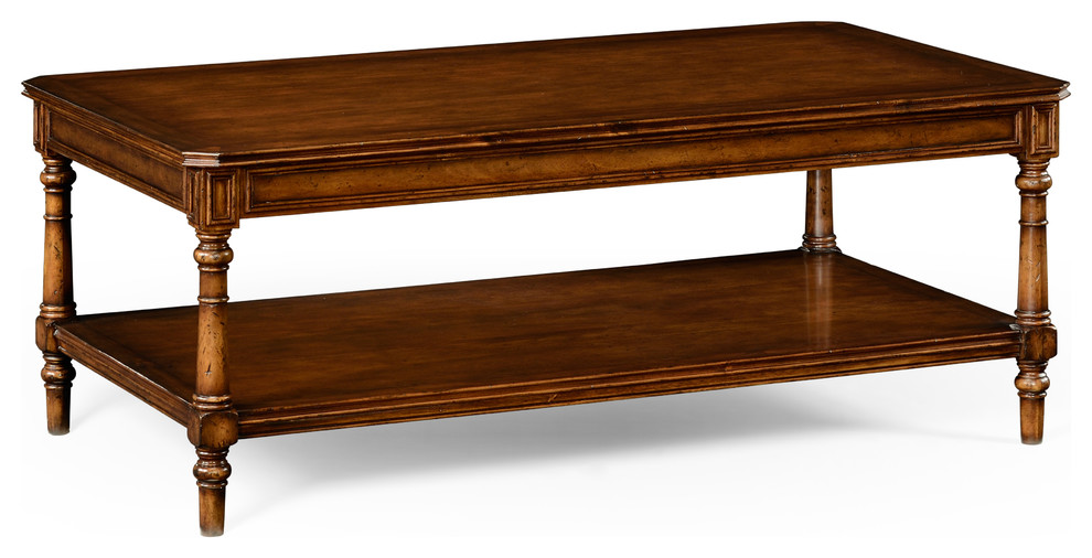 Victorian Style Walnut Coffee Table   Traditional   Coffee Tables   by HedgeApple  Houzz