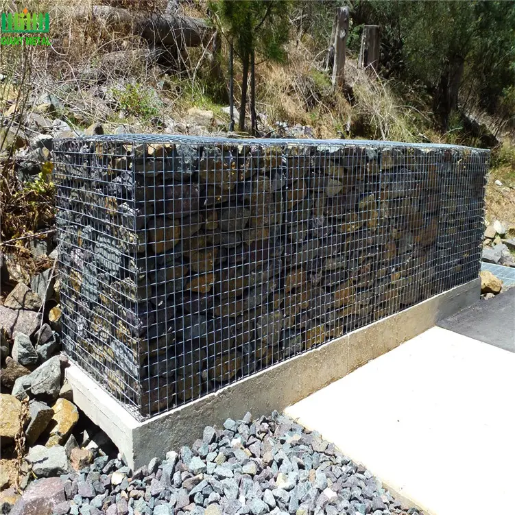 Manufacture Supply Hot dipped galvanized stone cage/gabion box/gabion basket