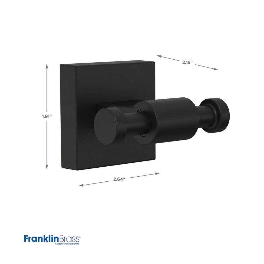 Franklin Brass Maxted Towel Hook in Matte Black MAX35-MB-R