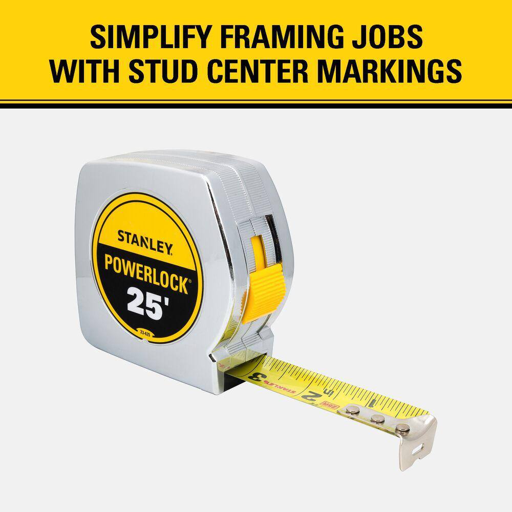 Stanley 25 ft. PowerLock Tape Measure 33-425D