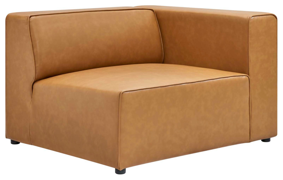 Mingle Vegan Leather 2 Piece Sectional Sofa Loveseat   Contemporary   Loveseats   by ShopFreely  Houzz