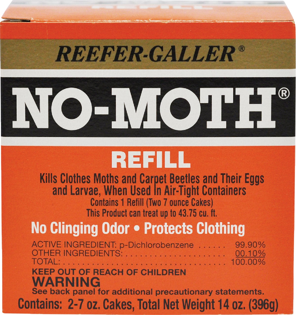 Reefer-Galler No-Moth Moth Killer Refill (2) 7 Oz. Cakes