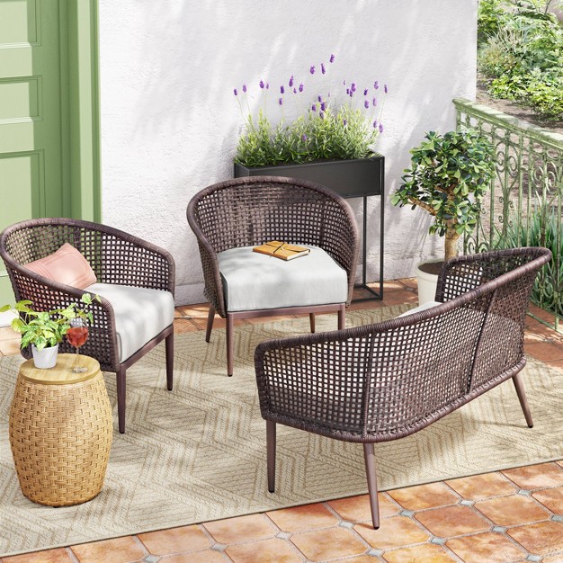 Weybridge Wicker Weave Patio Loveseat