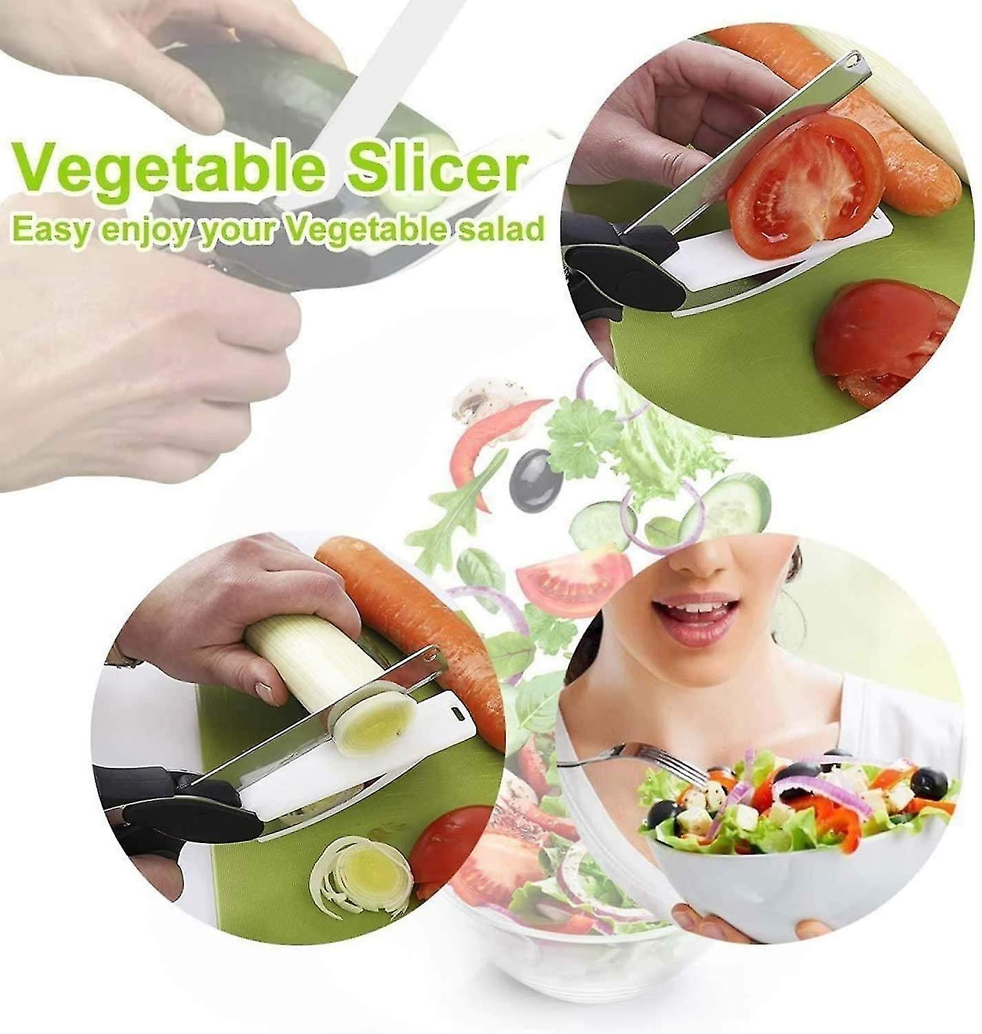 Kitchen Food Scissors， Food Cutter Chopper Clever Stainless Steel Knife