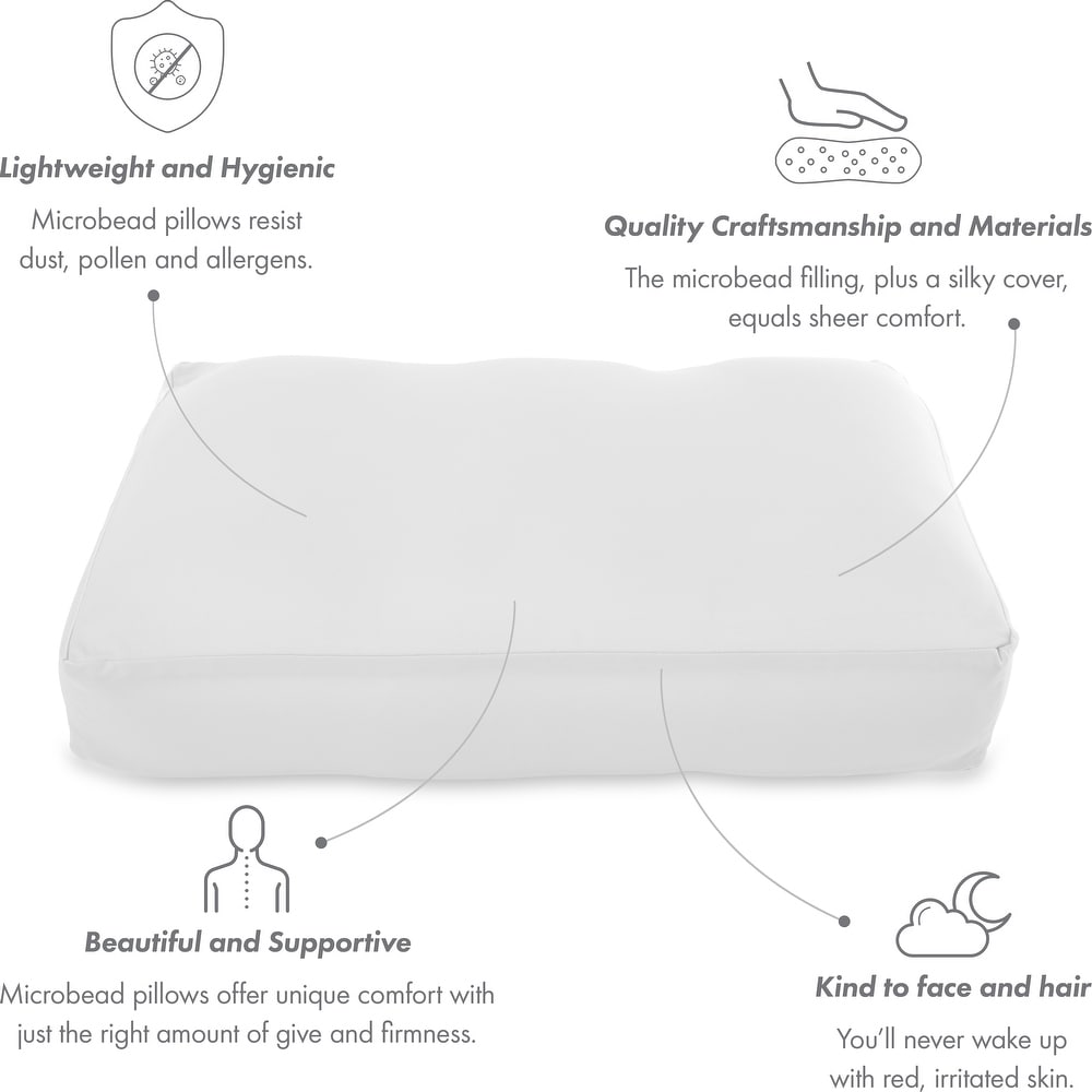 Premium Microbead Cooling Pillow or Pillow Cover