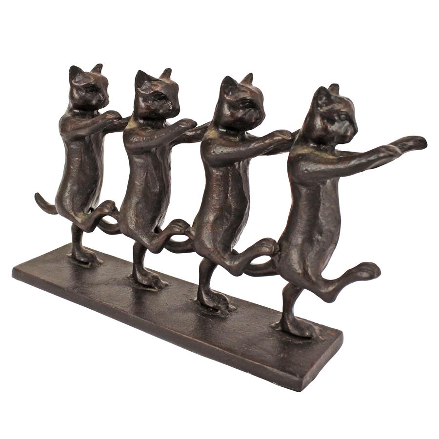 Design Toscano 7" Chorus Line Cats Garden Statue