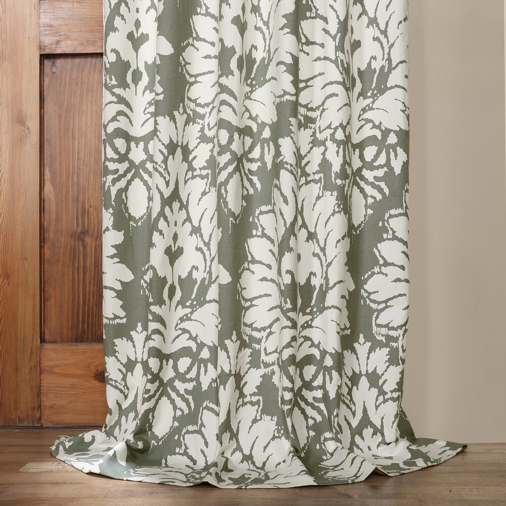 Exclusive Fabrics Lacuna Cotton Printed Curtain (1 Panel)