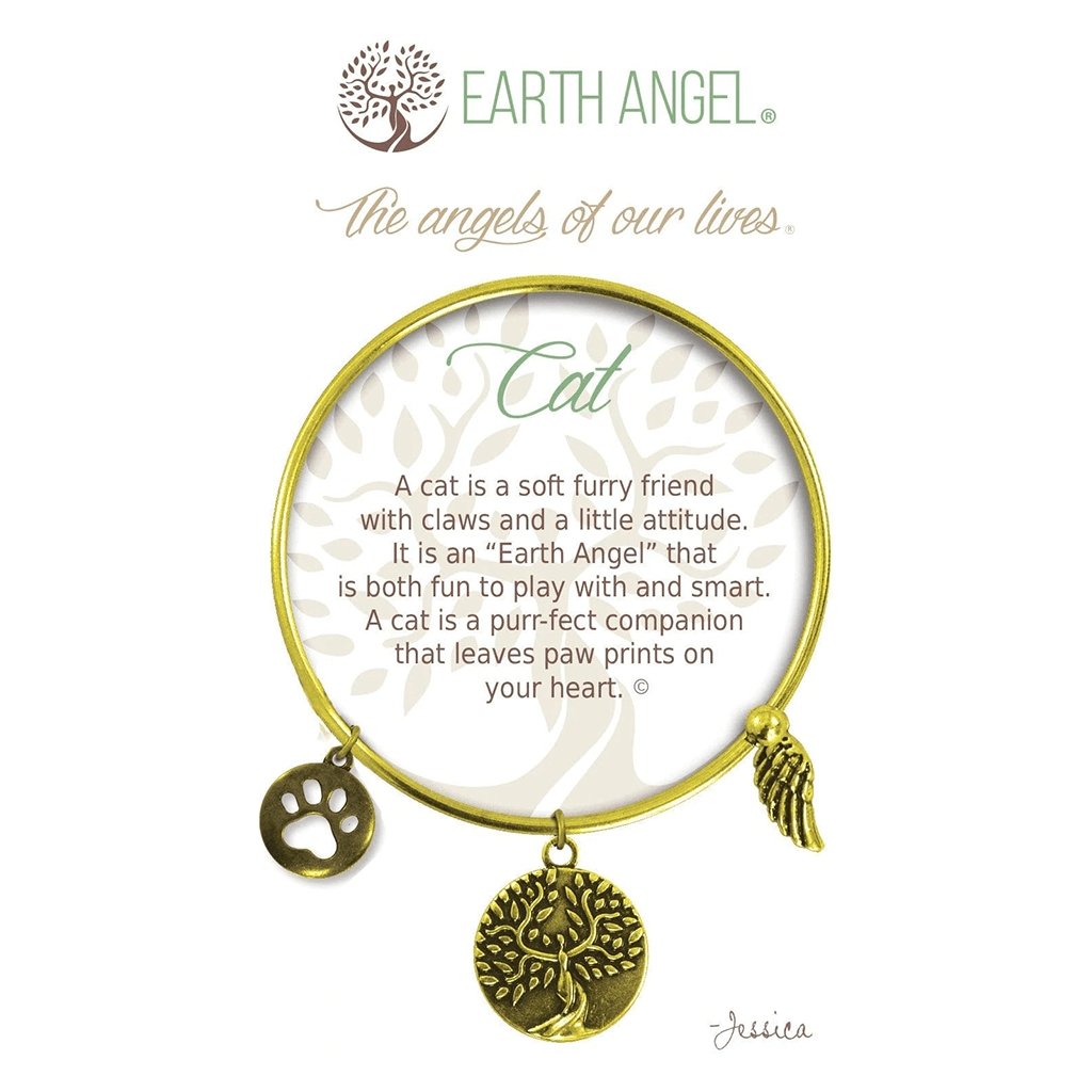 Earth Angel  Cat Bracelet in Brass