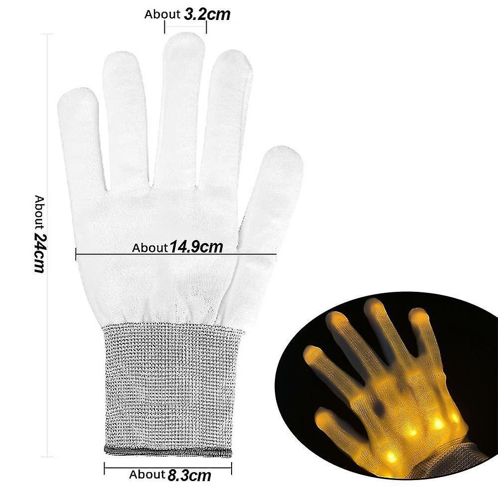 Gloves Skeleton Flashing Light Up Toys For Kids Party/light Show /glow Party/halloween/christmas