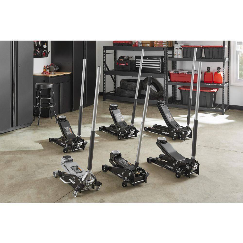 Husky 3-12-Ton Low Profile Car Jack with Quick Lift HD4795-DIP