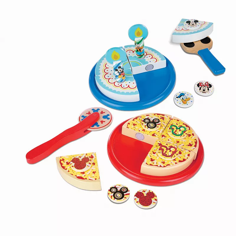 Disney's Mickey Mouse Wooden Pizza and Birthday Cake Set by Melissa and Doug