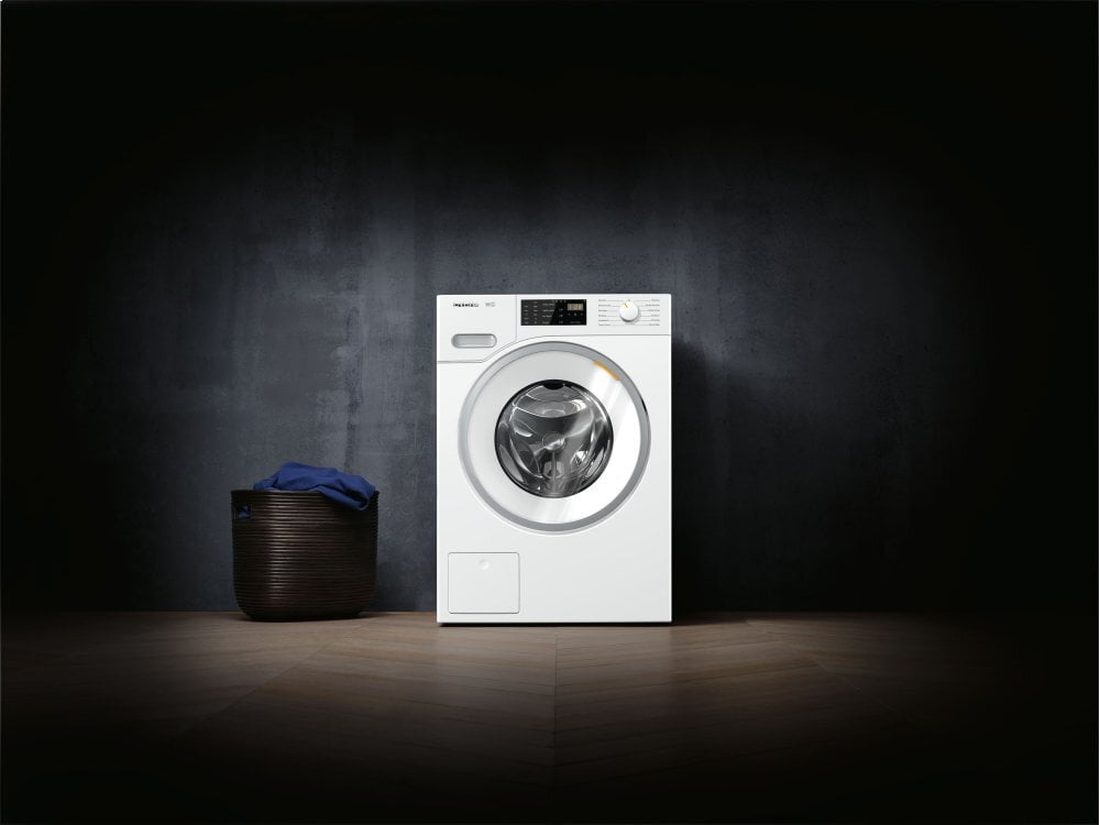 Miele WWB020WCS W1 Classic Front-Loading Washing Machine With Capdosing For Intelligent Laundry Care.