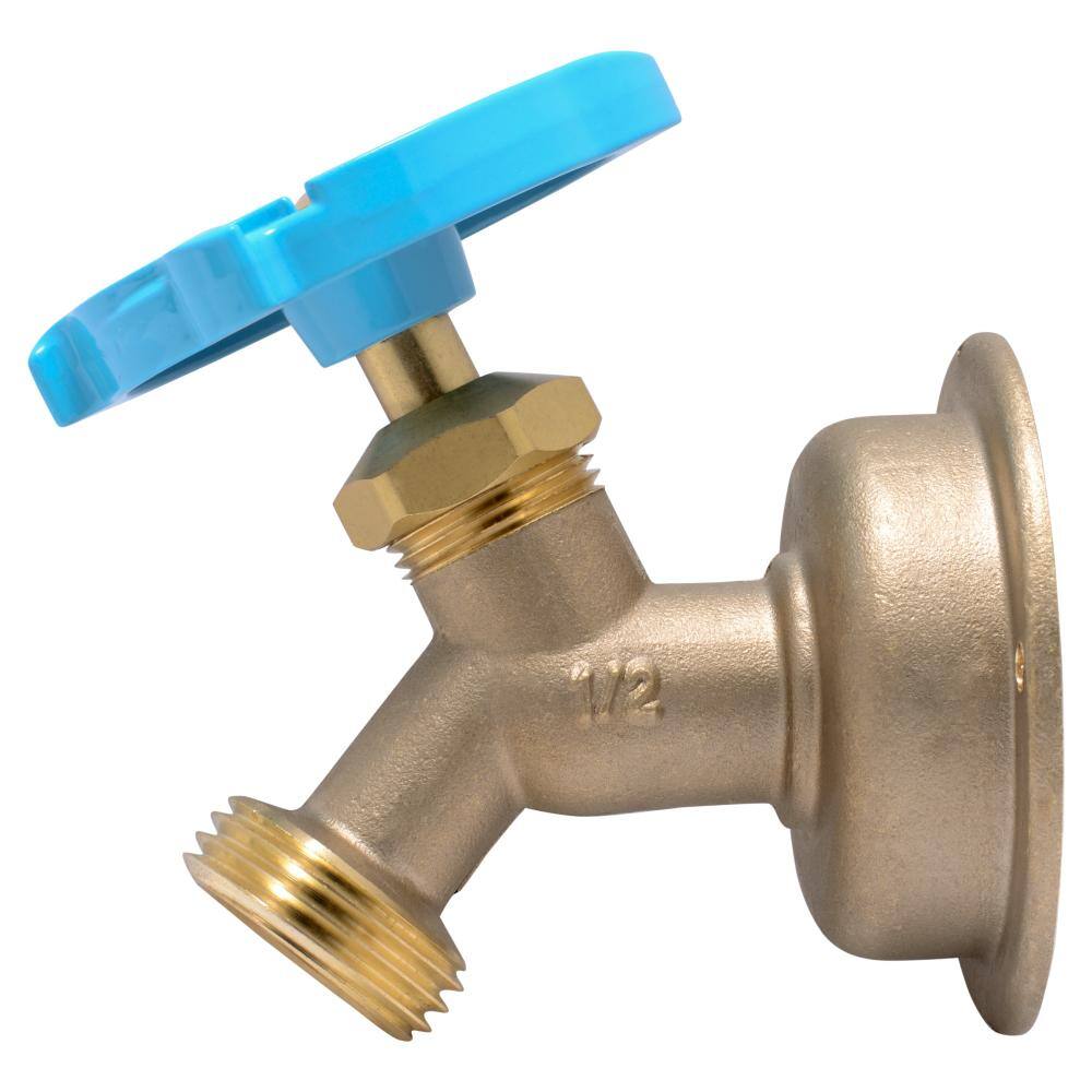 SharkBite 12 in. Push-to-Connect x MHT Brass Multi-Turn No Kink Hose Bibb 24632LF