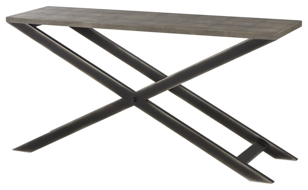 Monte Console Table   Industrial   Console Tables   by Peachtree Fine Furniture  Houzz