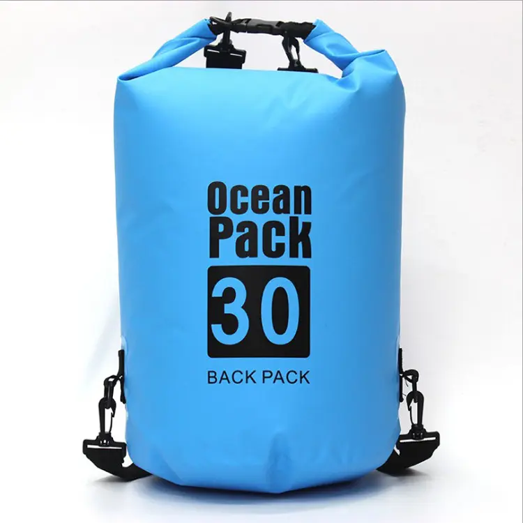 Custom Logo Outdoor PVC Waterproof Dry Bag Camping Hiking Water Resistant Bag Floating Dry Bag