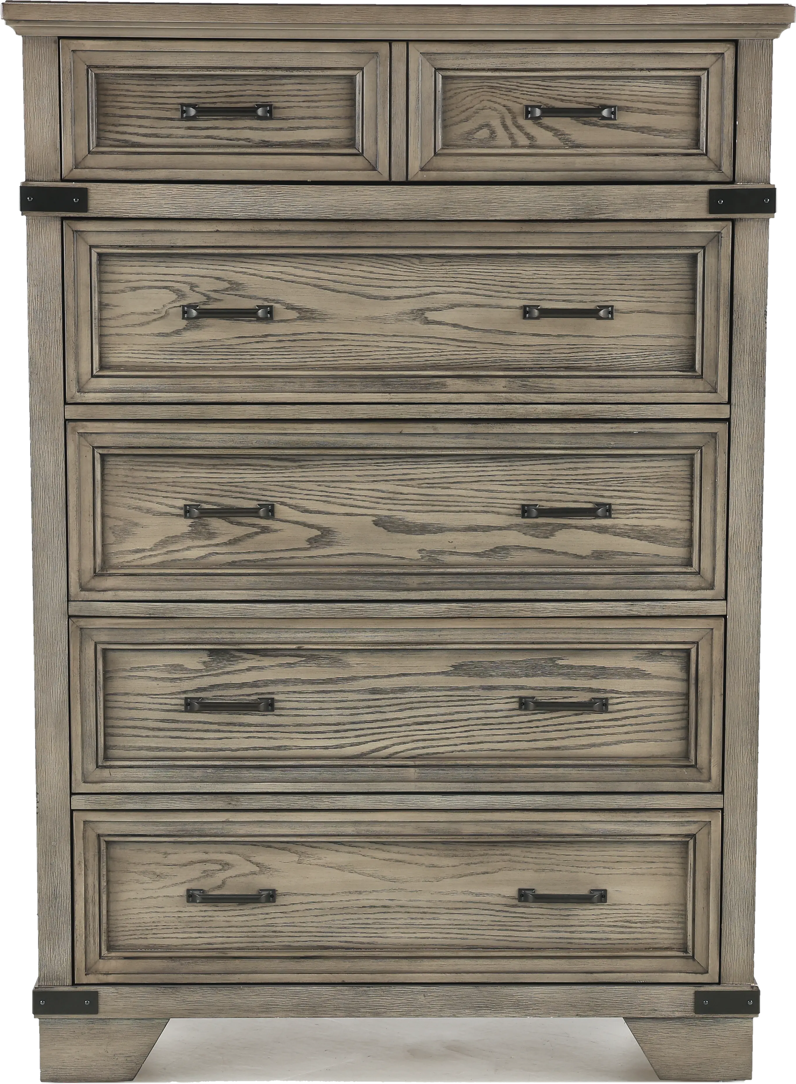 Forge Pewter Gray Chest of Drawers