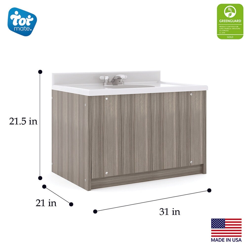 Tot Mate Double Laminate Floor Vanity   49\