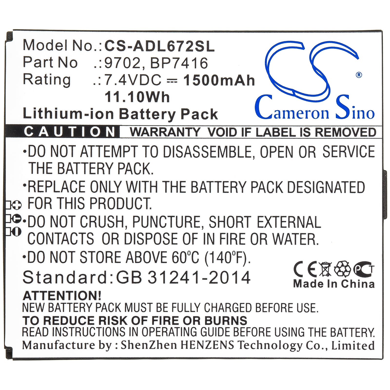 Additel 672 ADT 672 Replacement Battery BatteryClerkcom Survey Multimeter and Equipment