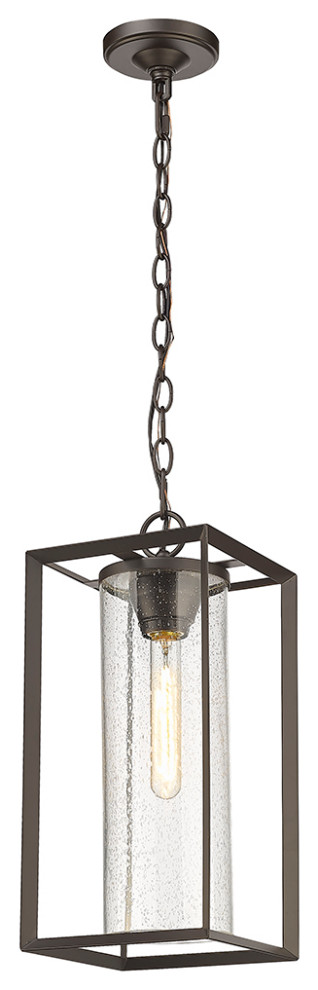 1 Light 7.5 quotPowder Coat Bronze Outdoor   Transitional   Outdoor Hanging Lights   by Millennium Lighting Inc  Houzz