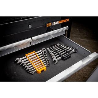 GEARWRENCH SAE 90-Tooth Combination Ratcheting Wrench Tool Set with Tray (8-Piece) 86695-06