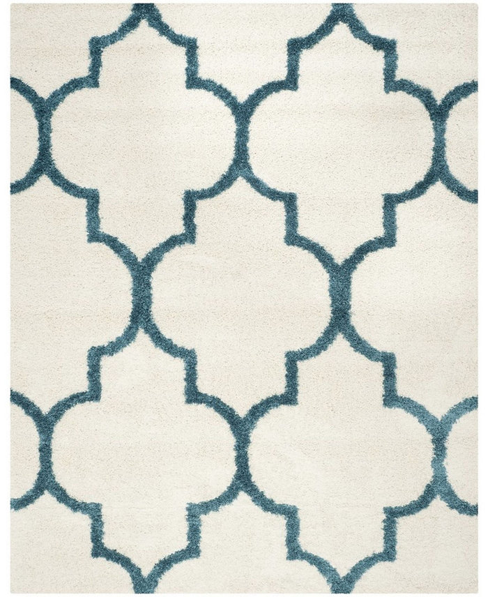 Safavieh Shag Kids SGK566 Ivory and Blue 86 x 12 Area Rug