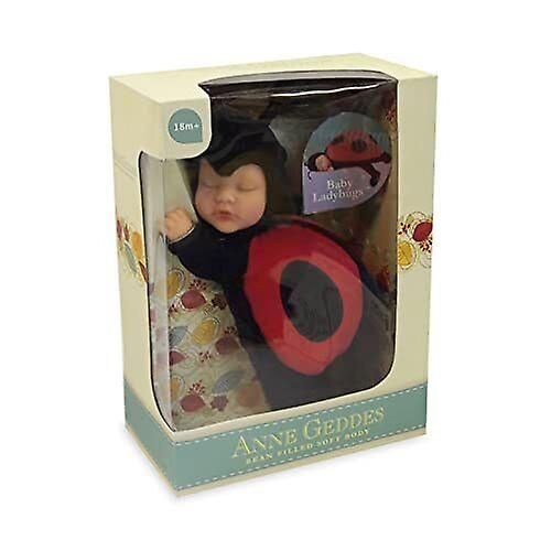 Anne geddes 9 inch baby ladybug doll - bean filled soft body collection