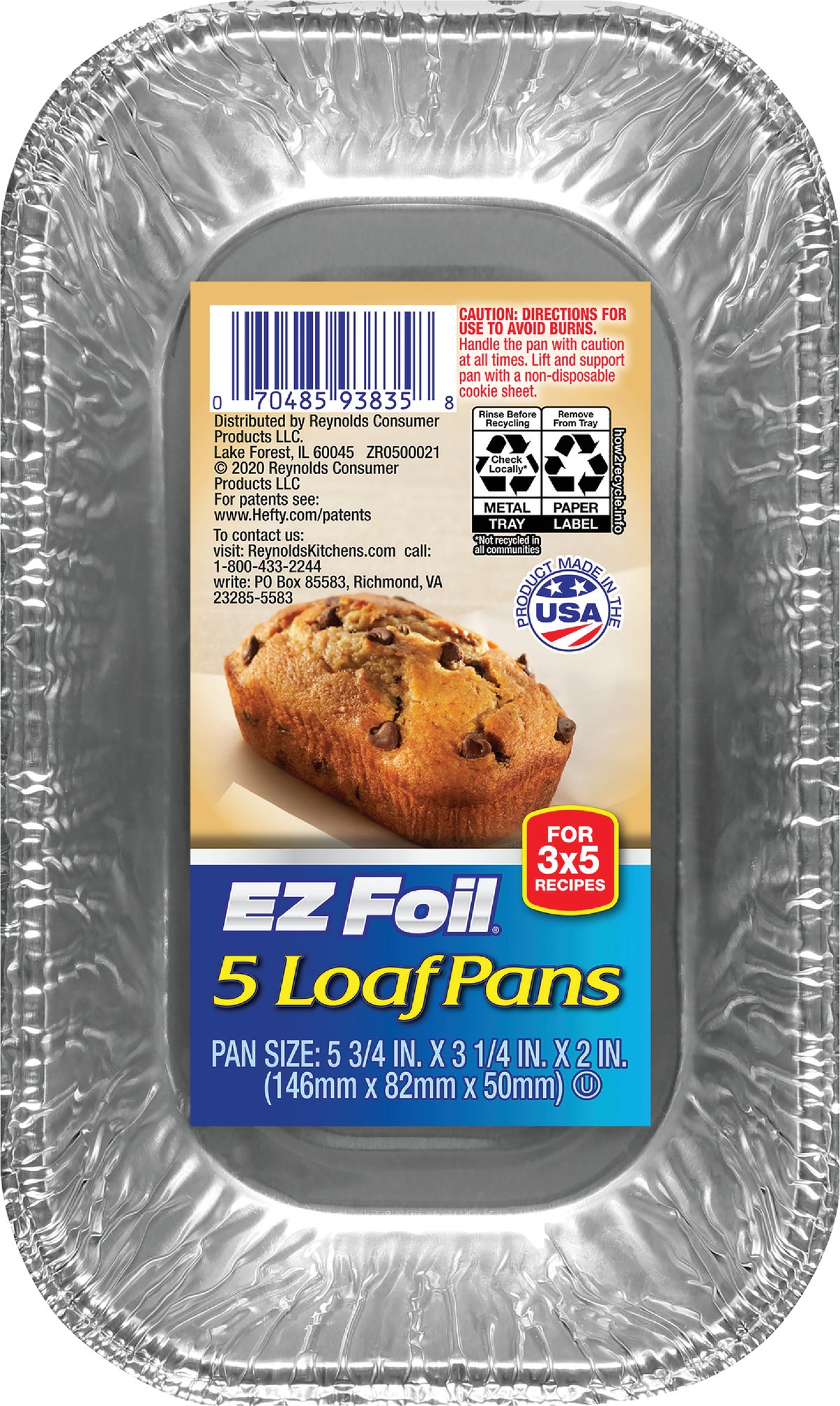 EZ Foil Loaf Pan (Pack of 12)