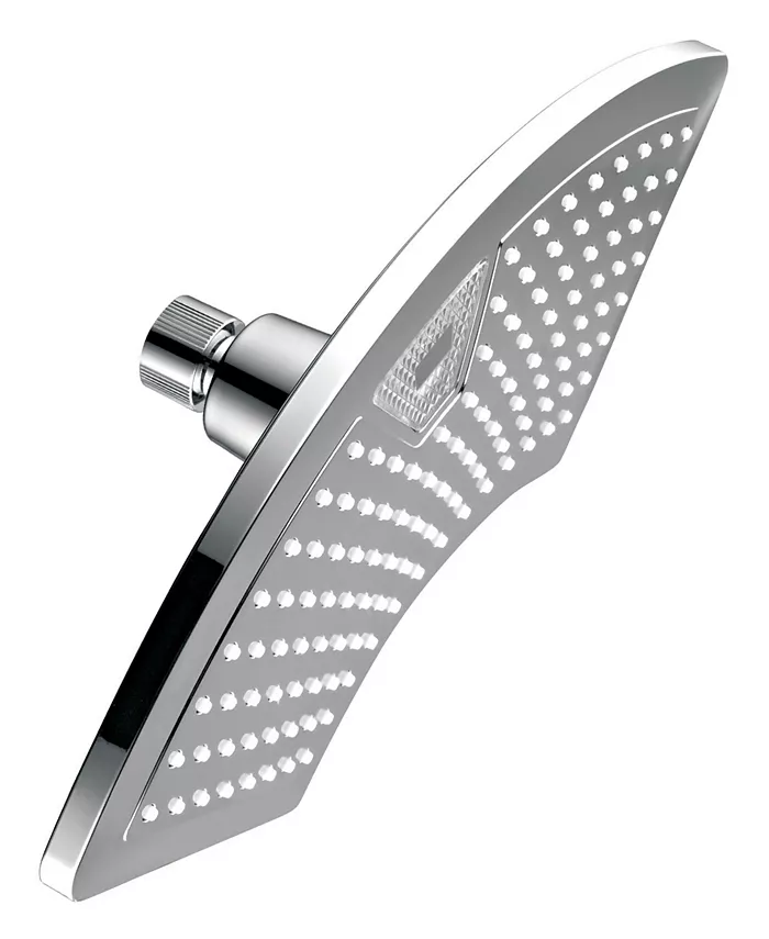 DreamSpa AquaFan 12-inch Rainfall LED Shower Head with Color-Changing LED LCD Temperature Display