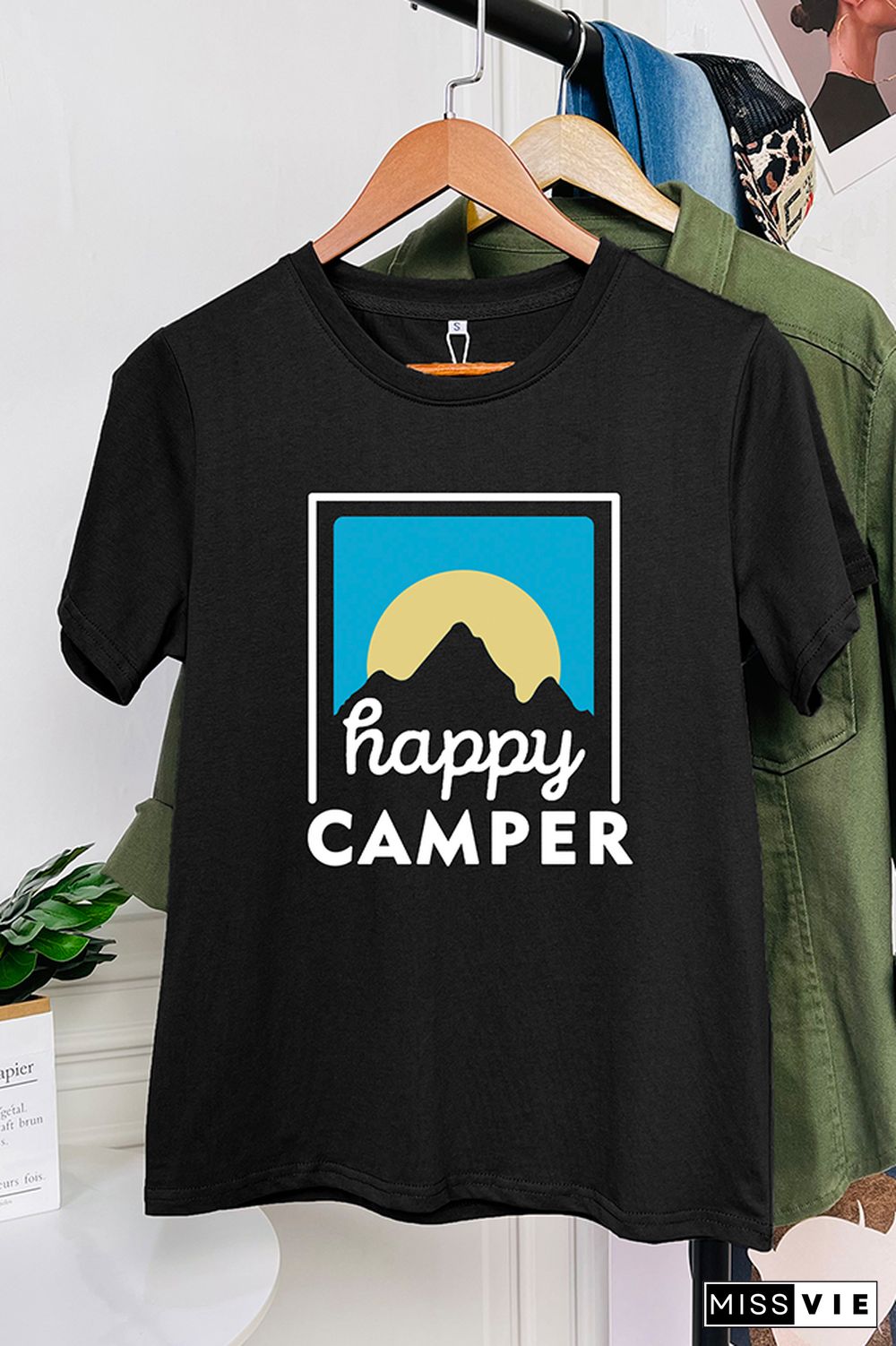 Happy Camper Short Sleeve Graphic Tee Wholesale