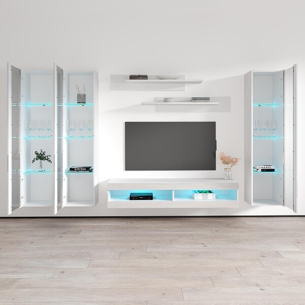 Fly CD2 34TV Wall Mounted Floating Modern Entertainment Center