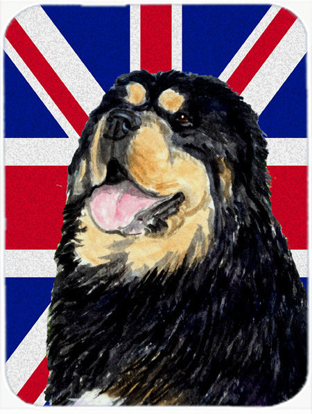 Tibetan Spaniel With English Union Jack British Flag Glass Cutting Board  Large   Contemporary   Cutting Boards   by the store  Houzz