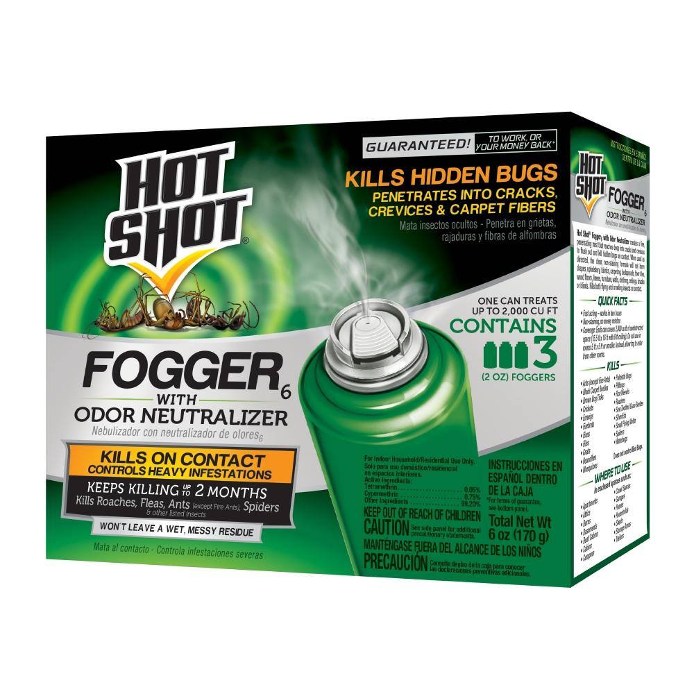 Hot Shot Insect Fogger Aerosol with Odor Neutralizer (3-Count) HG-96180-1