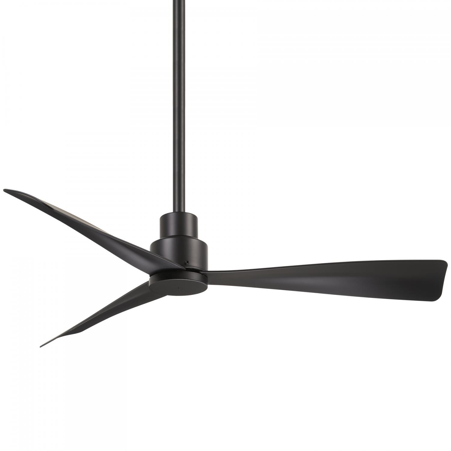 Minka-Aire Simple 44-Inch 3-Blade Ceiling Fan in Coal Finish W/ Coal Blades