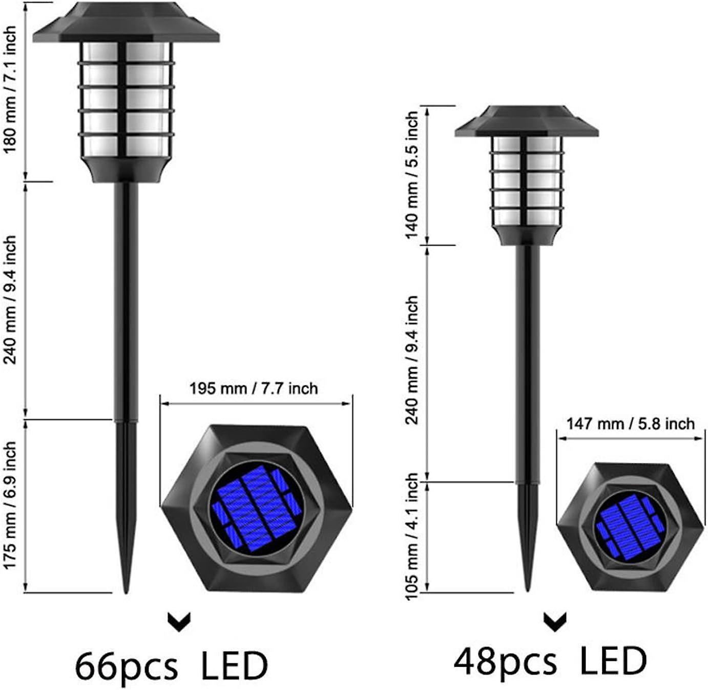 [set Of 2] Ip65 Led Lawn Light Landscape Lamp For Yard Or Garden