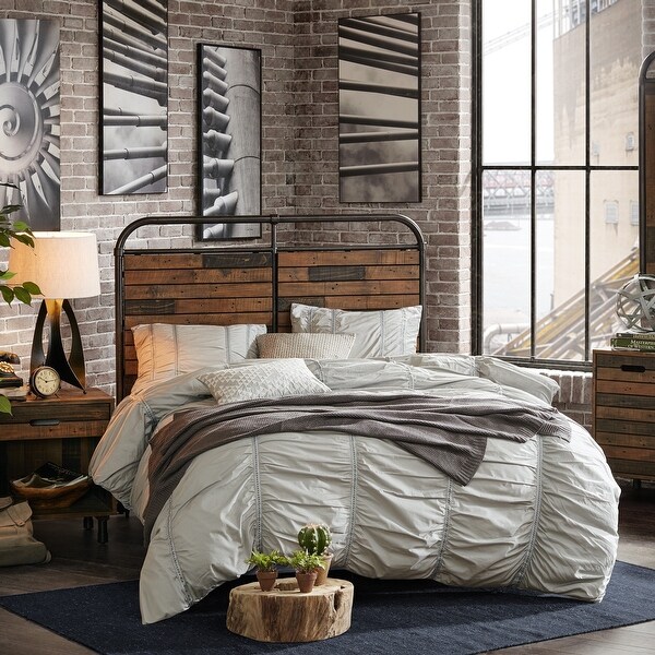 Carbon Loft Haberman Gunmetal Queen Headboard - - 14220532