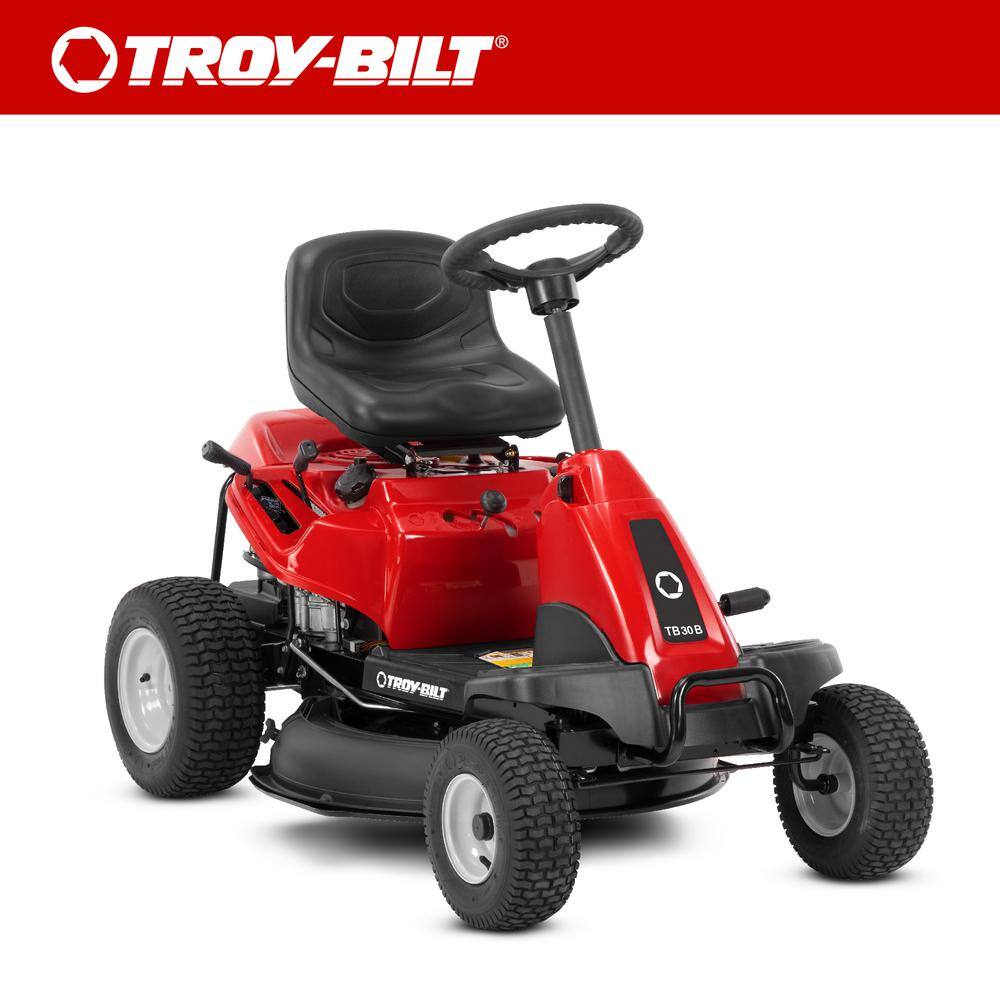 Troy-Bilt 30 in. 10.5 HP Briggs and Stratton Engine 6-Speed Manual Drive Gas Rear Engine Riding Mower with Mulch Kit Included TB30B