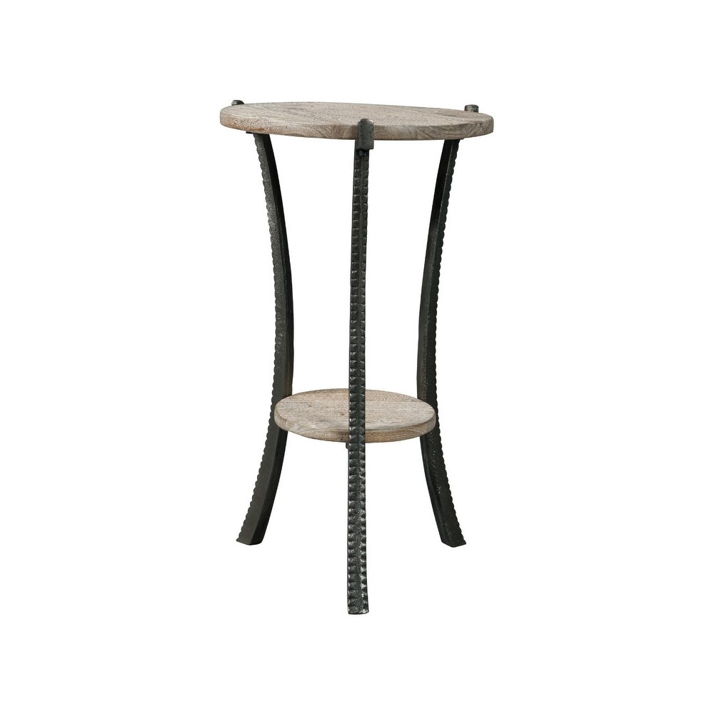 Enderton Whitewash Vintage Casual Accent Table