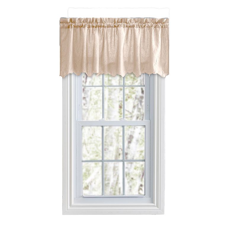 Portland Crushed All Season Taffeta Design Premium Quality Rod Pocket Valance