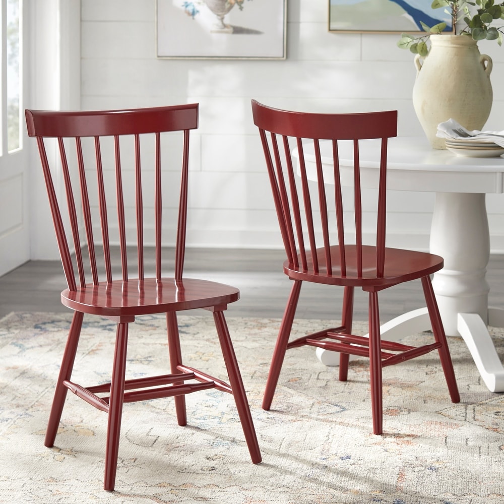 Simple Living Venice Solid Wood Spindle Dining Chairs (Set of 2)