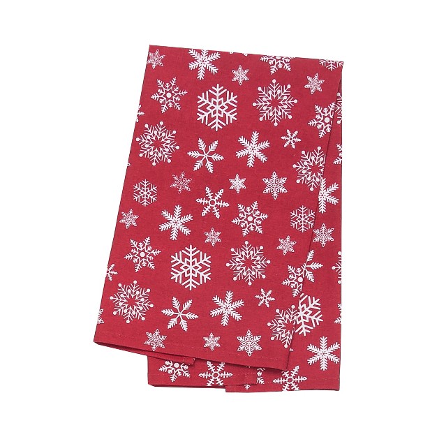 C amp f Home Snow Flurry Feed Sack Woven Kitchen Towel