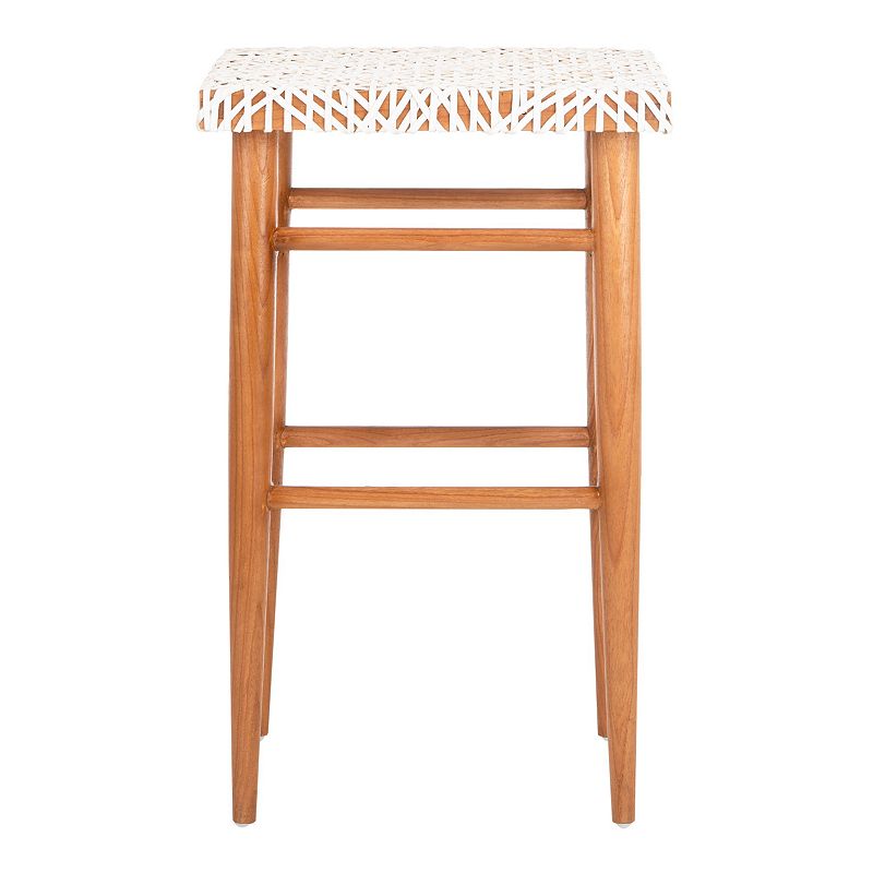 Safavieh Kaleo Woven Leather Barstool