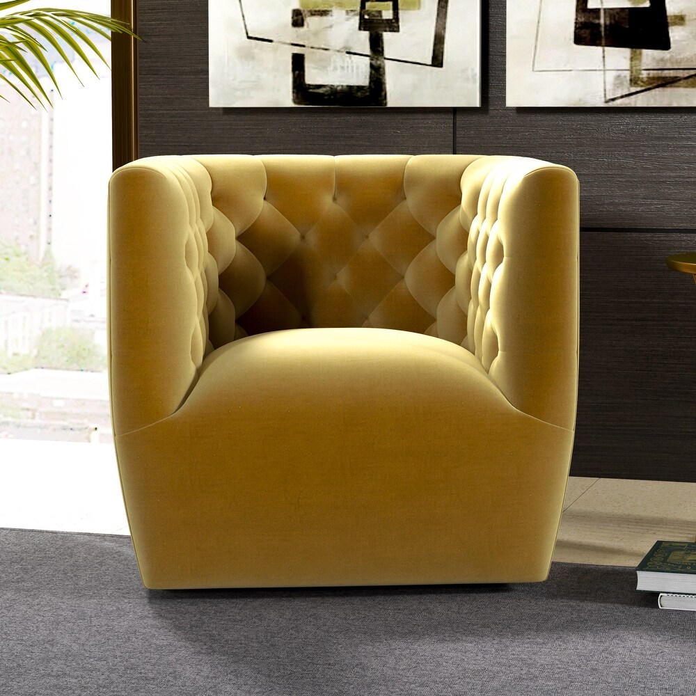 Luxor Mid Century Modern Swivel Accent Comfy Chair