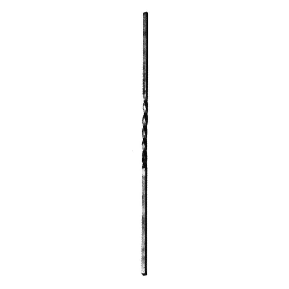 arteferro 40 in. x 12 in. Round Bar Single Center Twist Forged Raw Picket 65840