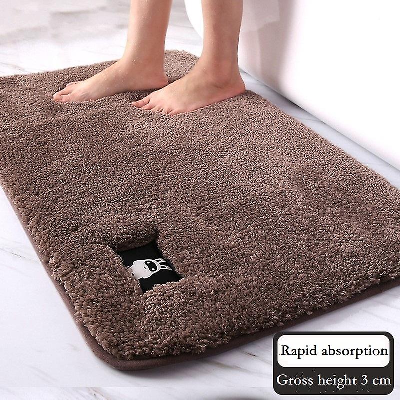 Thick Velvet Super Absorbent Bathroom Door Mats， Non-slip Bedroom Mats， Bathroom Carpets， Kitchen Mats