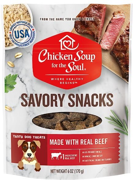 Chicken Soup for the Soul Savory Snacks Beef Dog Treats