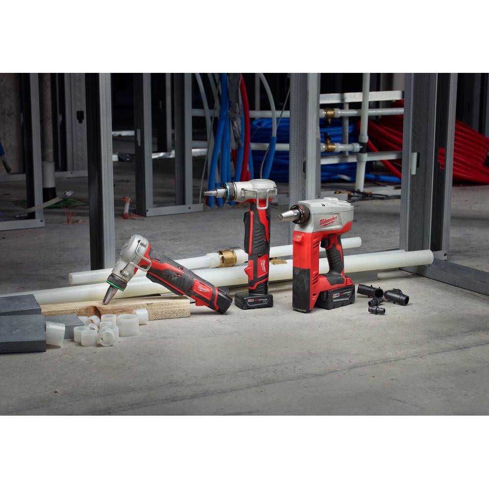 MW M12 12V Lithium-Ion Cordless ProPEX Expansion Tool Kit W M12 PVC Pipe Shear 2432-22-2470-20