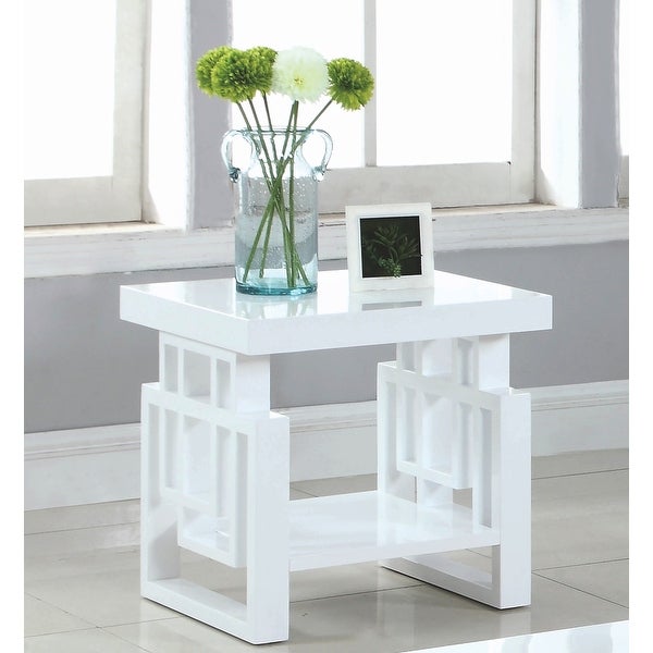 Modern Design High Gloss White Living Room Table Collection