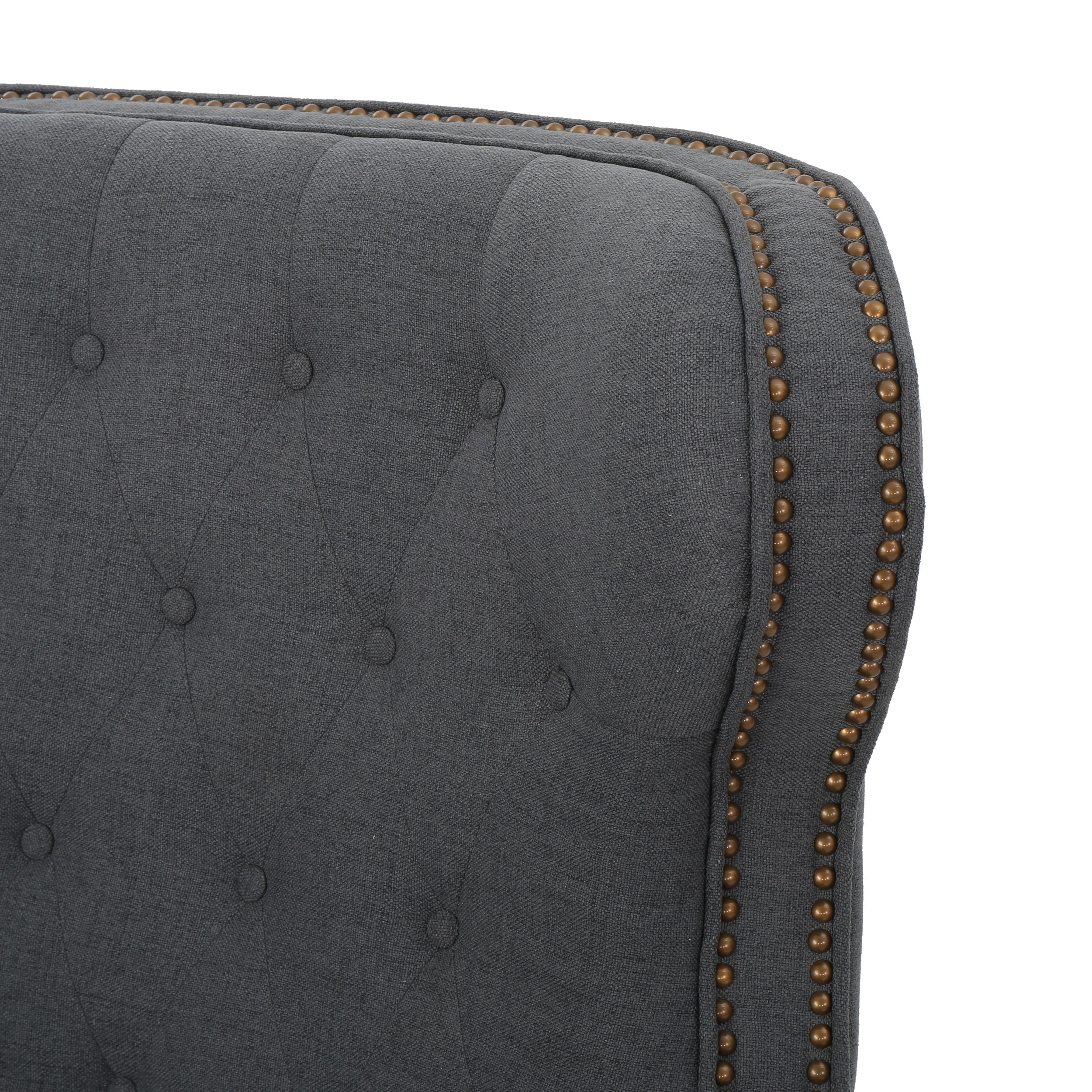 Waldo Tufted Back Studded Accent Recliner Armchair